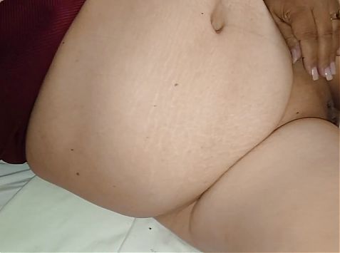 Fingering the bbw granny before being penetrated by my cock