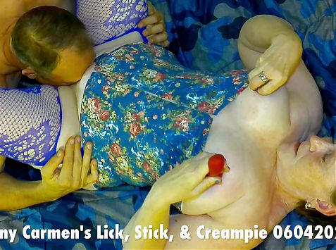 Granny Carmens Lick, Stick, and Creampie 06042023 C5